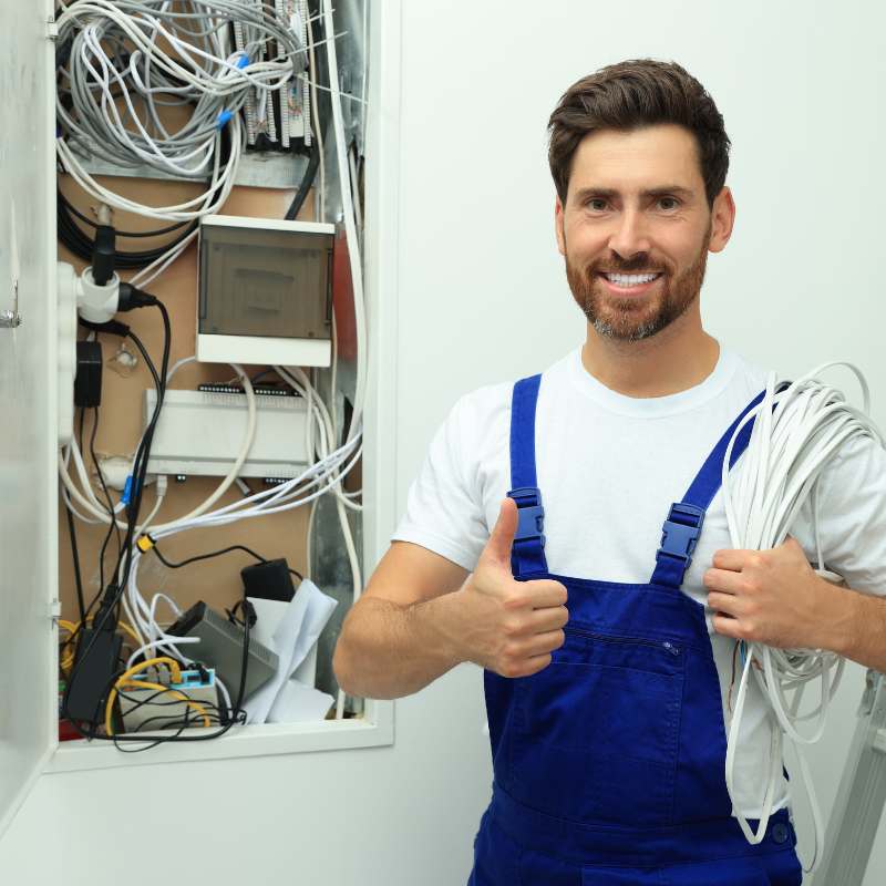 elektricien grote thumbs up